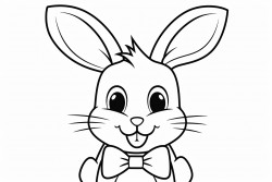 bunny  bunny with a bow tie