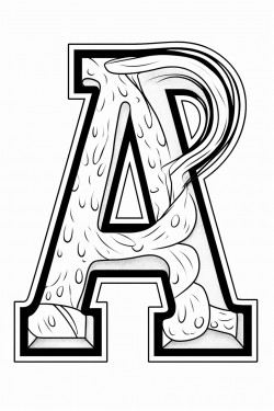 letter a with pictures to represent it