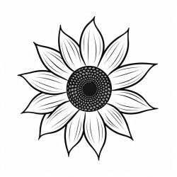 simple sunflower