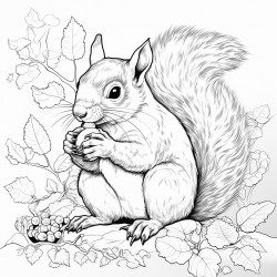 squirell eat nuts