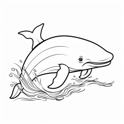whale swimming in the ocean