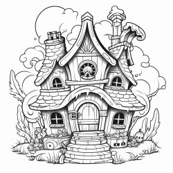 witchs potionfilled cottage