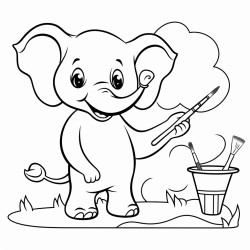 painter elephant