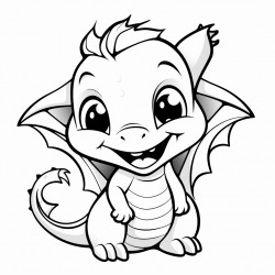 baby dragon happy