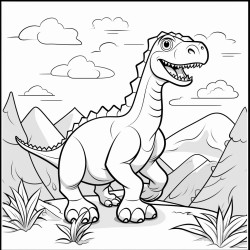 cartoon dinosaur
