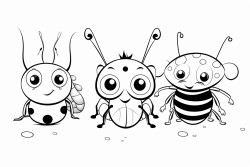 ant cat dog bee turtle frog ladybug bee spider