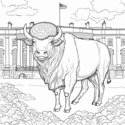 a bull in washington white house