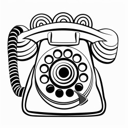 a telephone of the sixties