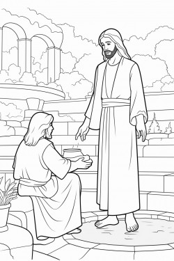 jesus healing a lame man by the pool at bethesda