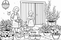 un jardin avec des citronniers