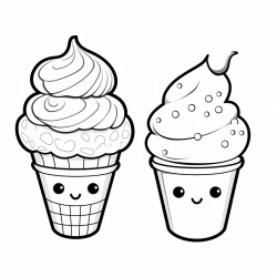 ice cream cawai