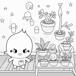 a kawaii space gardening tutorial to grow plants in zero gravity