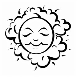 sun surrounded by smoke