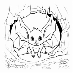 chauve souris dans une grotte