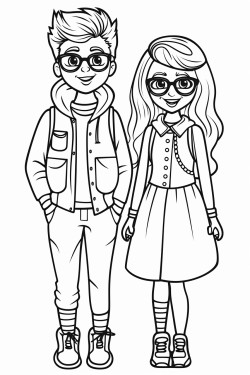 un couple avec une femme aux cheveux longs et un homme aves des lunettes qui tiennent un bb dans leurs bras