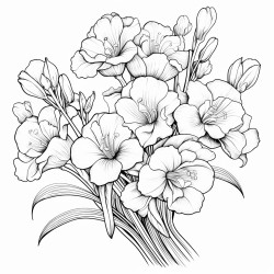 freesia flowers