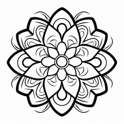 a flower style mandala