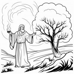 moses and the burning bush