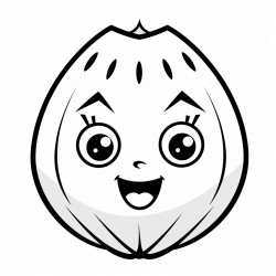 cartoon character of a watermelon with a face