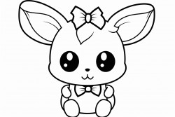 a kawaii style little bunny