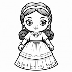 simple mexican doll with a simple background