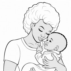 black lady and baby boy