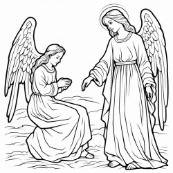 angel appears to hebrew woman