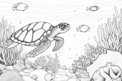 under the ocean landscape