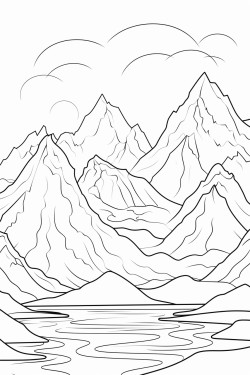 glacier and mountains