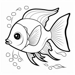 angelfish that swim with fins so bright gliding through the ocean light