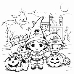 halloween coloring book