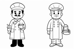 doctor chef fire fighter waiter shop assistant teacher