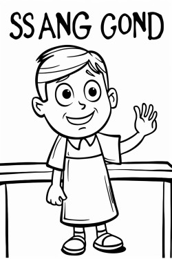 a child saying i can go to sunday school