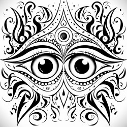evil eyes gothic mystical