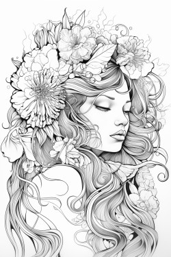 create a colouring page from image