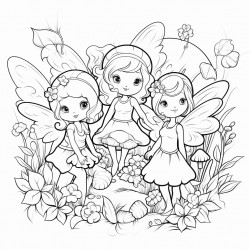 fairies in a forest