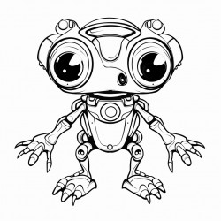 frosch  magie  cyber  robot  big eyes