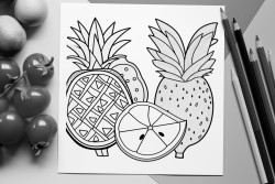 pop art fruit