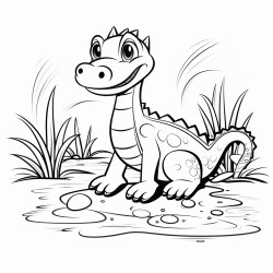 dragonly on a pond