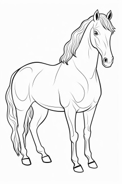 standing horse