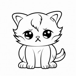 sad cat