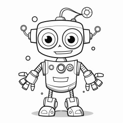 robot halloween simple