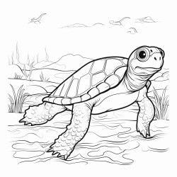 brisbane river turtle swimming