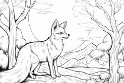 sneaky fox in the moonlight