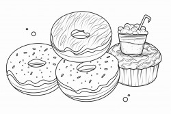 candy doughnuts ice cream