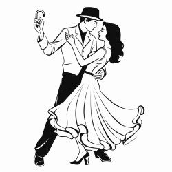 vector designs cut files couple of salsa dancers
