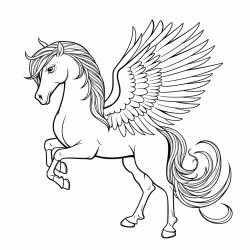 unicorn rainbow bird wings