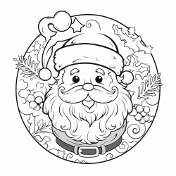 christmas coloring page for adults