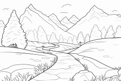 mountain path leading into the distance