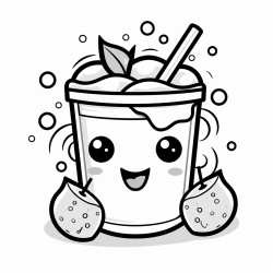 make a logo with bubble writing chubby yum buds add cartoon pictures of lemonade brownies and souvlakie